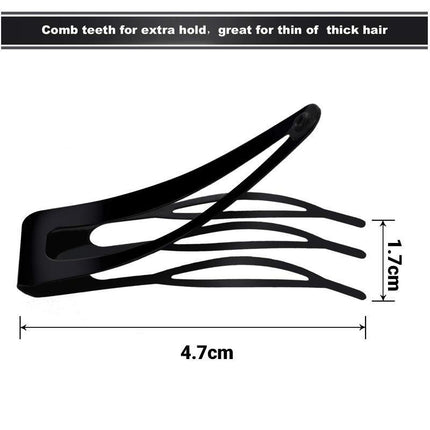 UP 30X Double-grip Hair Clips Metal Snap Barrettes Hair Styling Tool Women Girls - Aimall