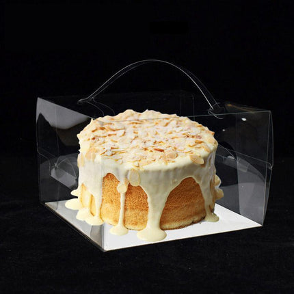 30x Transparent Disposable Cake Boxes with Handles Premium Quality Packagin
