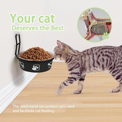Stainless Steel Pet Bowl Hanging Cat Food Water Bowl Durable for Dogs and Cats