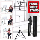 Foldable Sheet Music Stand Tripod Holder with Carry Bag for Stage Violin Guitar - Aimall