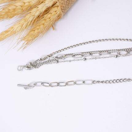 Twist Chain Bracelets Women 2pcs Set Fashion Mix and Match Jewelry Gift