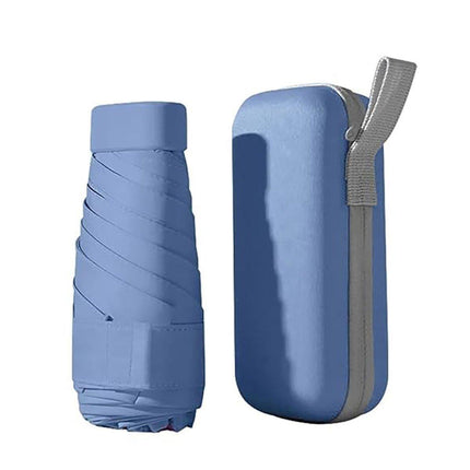 Portable Compact Five-Fold Umbrella UV Sun Protection Travel Manual Umbrella