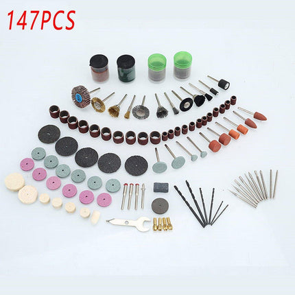 100/147pcs Electric Mill Set Accessories Grinding Cutting Drilling Tool Kit