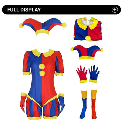 Magical Figures Circus Cosplay Tight Body Costume Pomni Cosplay Halloween Pamni