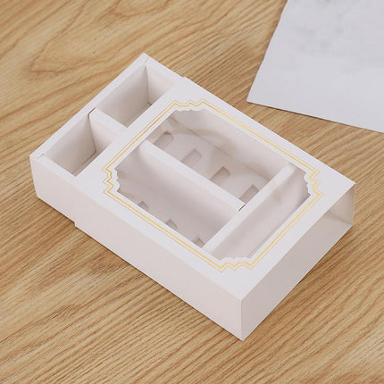 100PCS Clear Rectangular Boxes for Macarons, Cookies & Bomboniere Favors - Aimall