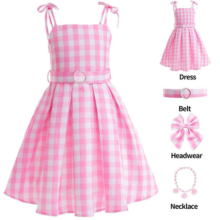 Barbie costume 2023 live action movie Barbie dress Child AU - Aimall