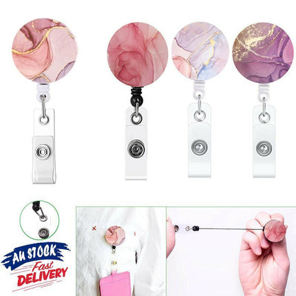 1-4X Retractable Nurse Badge Reel Clip Holder Students Doctor ID Card Holders - Aimall