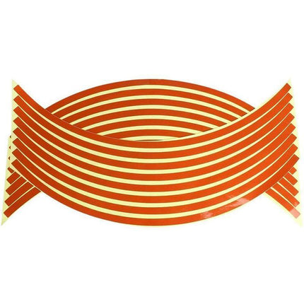 18" Reflective Rim Tape Wheel Stripe Decal Trim Sticker For Car Motorcycle