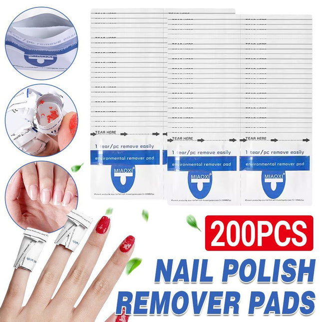 Disposable Nail Polish Remover UV Soak Off Acetone Art Removal Gel Wraps Cleaner - Aimall