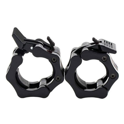 50mm Barbell Clamp Collar Clip Olympic Weightlifting Lift Spring Lock - Aimall