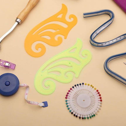 17pcs Sewing Ruler Set Garment Curve Ruler Pattern Making Drawing Tool Kit
