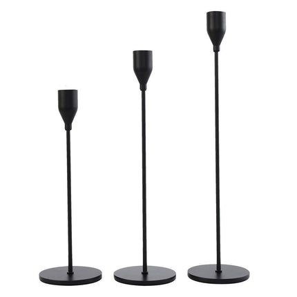 Set of 3 Decorative Candlestick Holder Candle Stand for Wedding / Dinner / Party