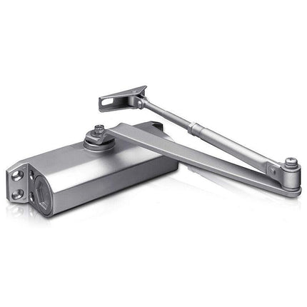 Hydraulic Door Closer Automatic Adjustable Spring Auto Closing 45-65kg Aluminum - Aimall