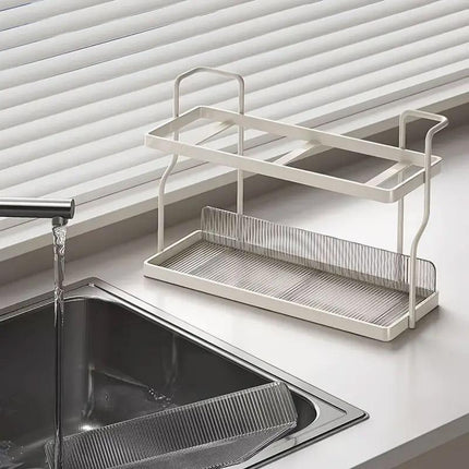 2 Tier Shelf Kitchen Storage Rack Organizer for Home and Countertop Organization