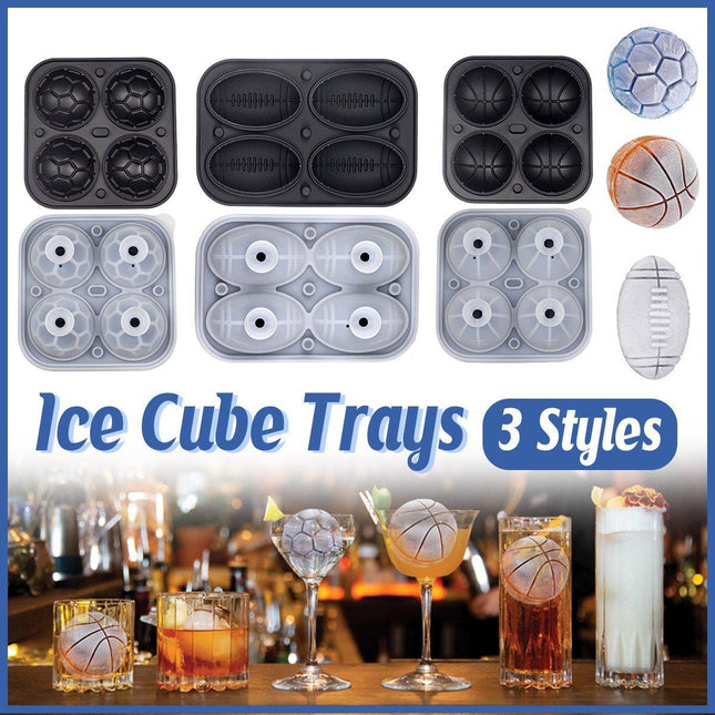 Silicone Ice Cube Mold Large Ice Ball Maker with Lid for Cocktails and Drinks