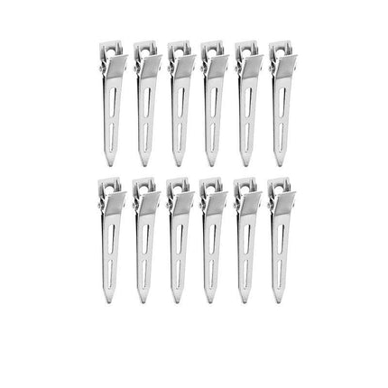 6-54PCS 5.5cm Hairdressing Sectioning Hair Clips Duck Bill Hairpin Salon Metal Curl Clips - Aimall