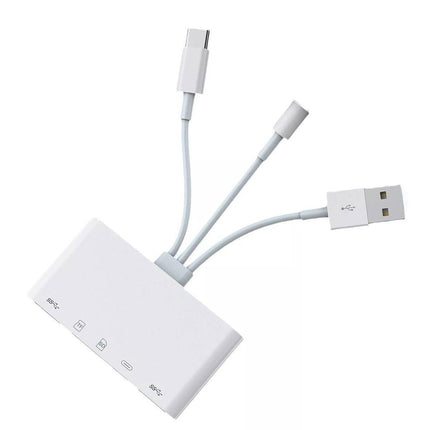 5-in-1 Multi Card Reader USB Adapter for SD Micro SD TF Memory Card Fast Transfer