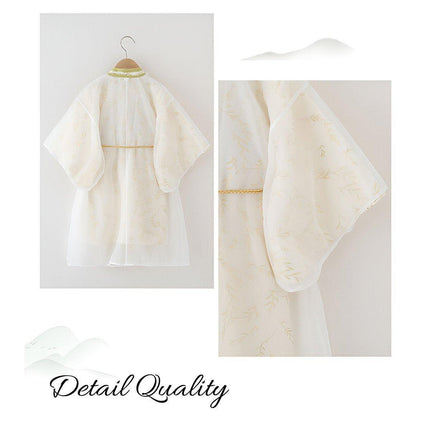 Boy Hanfu Ancient Style Big Sleeve Shirt Chinese Spring Autumn Outfit