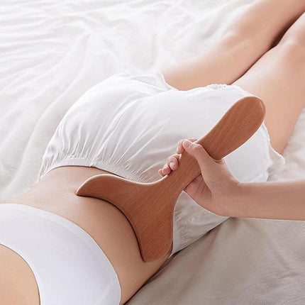 Beechwood Massager Meridian Scraping Board for Body Muscle Relaxation Tool