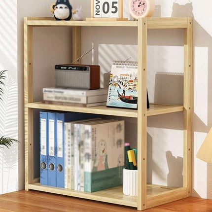 3 Tier Desktop Shelf Organiser Office Storage Rack Space Saving Desk Stand