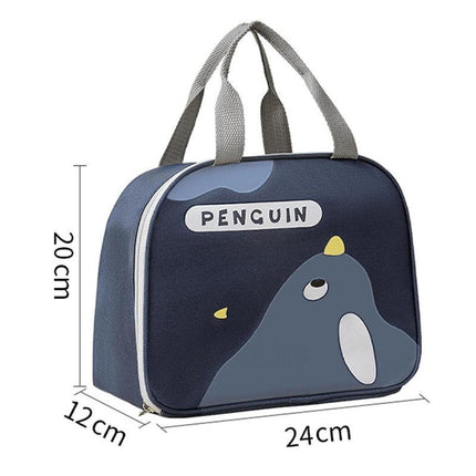 Cute Cartoon Lunch Bag Reusable Insulated School Lunch Box Cooler Tote Boy Girl - Aimall