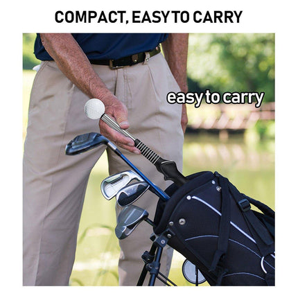 Golf Swing Training Aid Telescopic Impact Sound Stick Exercise Tool for Practice