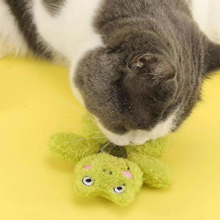 Cat Teething Toy Gnawing Doll Chew Toy for Dental Health Stress Relief Kitten