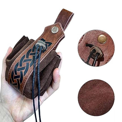 Medieval Satchel Vintage Leather Knight Belt Bag Handmade Accessories for Men