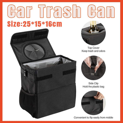 Collapsible Car Wastebasket Storage Box Portable Car Trash Bin for Vehicle Use