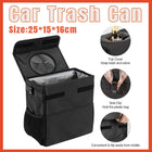 Collapsible Car Wastebasket Storage Box Portable Car Trash Bin for Vehicle Use