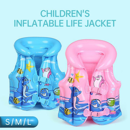 Inflatable Swim Vest with Buoyancy Support for Water Activities and Training Use