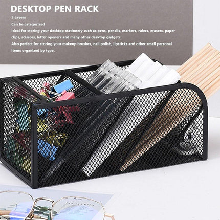 Multifunctional Slanting Pen Holder Desk Organiser Pen Holder Stationery Storage