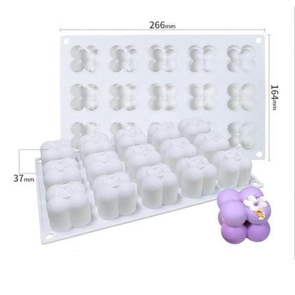 3D Silicone Candle Moulds DIY Soy Soap Aromatherapy Candles Wax Plaster Mold 15+ - Aimall