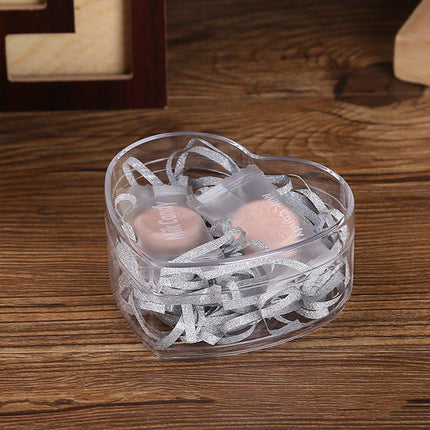 20pcs Heart Shaped Plastic Gift Packaging Boxes for Candy Jewelry and Favors