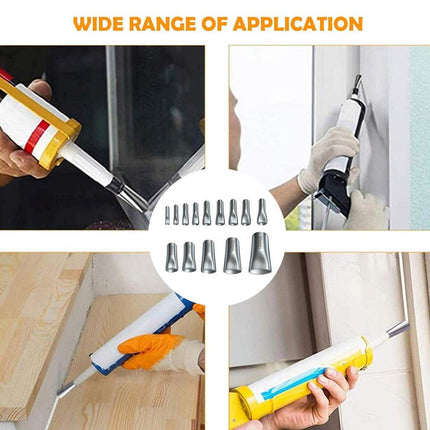 28PCS Sealant Caulking Tool Kit Nozzle Applicator Set for Kitchen Bathroom DIY