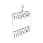 Stainless Steel Drying Rack Multi Function Windproof Underwear Clip Sock Hanger