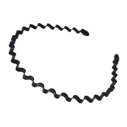 Fashion Men Women Girls Sports Metal Wave HOOP Headband Hair Band Unisex AU - Aimall