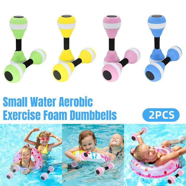 2PCS Arm Buoyancy Rings Dumbbell Style Float Set for Water Activities and Fun