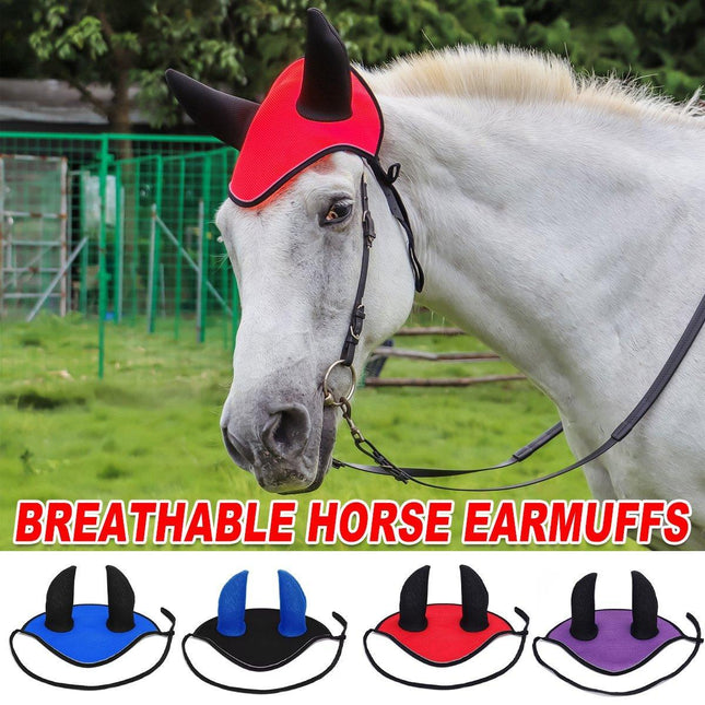 Breathable Mesh Cloth Ear Muffs For Horse Accessories Comfortable Fly Protection