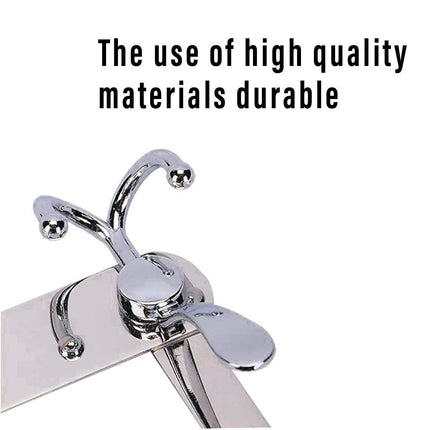 5 Hooks Behind Door Silver Door Hook Coat Hook Clothes Hook Storage Organizer