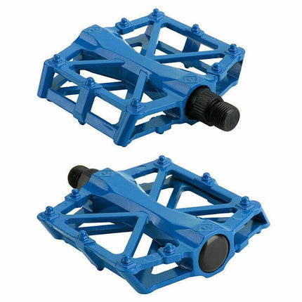 Bike Pedals Alloy Mountain Road MTB Colored Bicycle Nonslip Cycling Pedals 9/16" - Aimall
