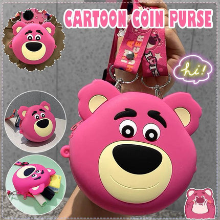 Toy Story Lotso Silicone Bag Messenger Bag Coin Purse Cute Mini Bag cartoon gift AU - Aimall
