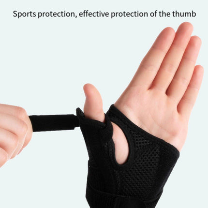 1pc Black Sports Finger Protector Basketball Fitness Thumb Support Guard Sleeve