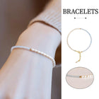 Light Blue Bracelet for Women Unique Design Small Pearl String Fine Jewelry