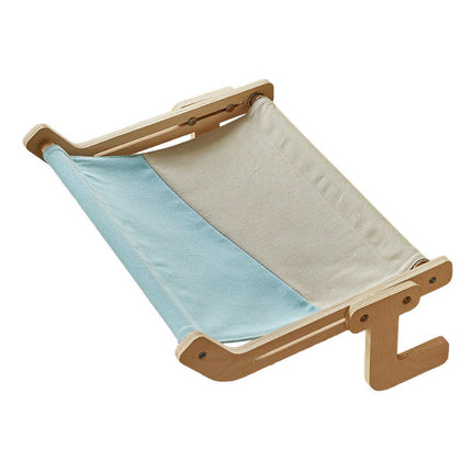 Window Hanging Cat Hammock Solid Wood Sun Bed Nest for All Seasons Durable