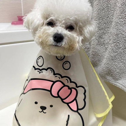 Pet Grooming Bathing Cloth Cleaning Coat Waterproof Cloak Cover for Dogs Cats