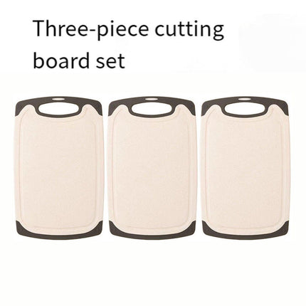 3PCS Wheat Straw Cutting Board Kitchen Chopping Board for Vegetables Meat Fruit