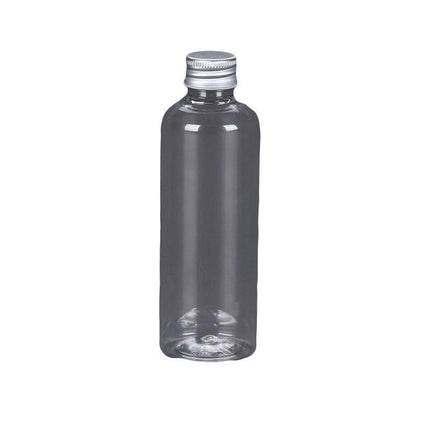 50/100pcs Clear Plastic Bottles with Aluminum Caps Liquid Dispenser Containers