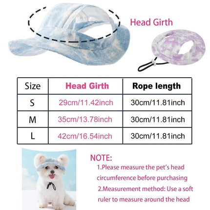 Adjustable Pet Hat with Cute Leaky Ears Sunscreen Fisherman Hat Four Seasons Use