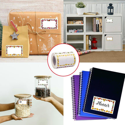 500 Sheets Self Adhesive Food Freezer Jam Labels for Kitchen Jars and Bottles - Sticker Labels